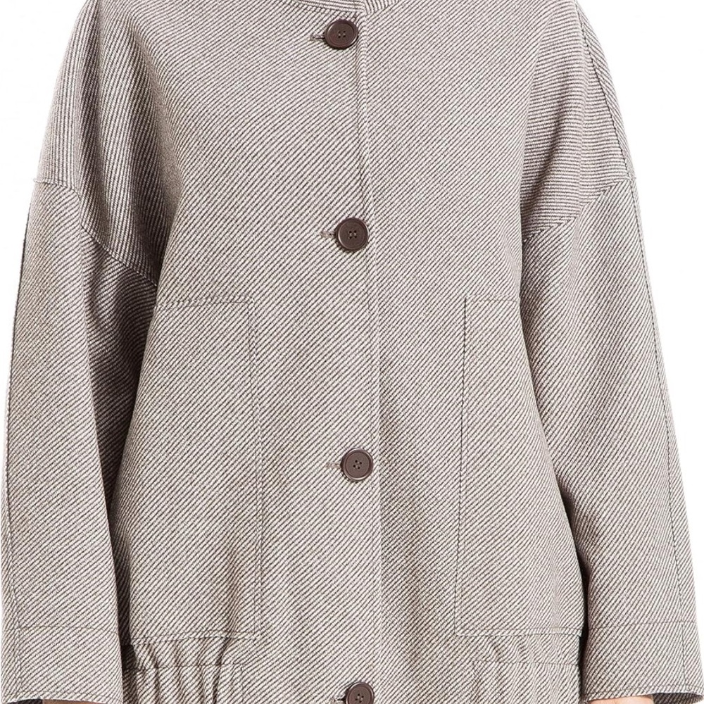 Max Studio London Striped Wool Jacket